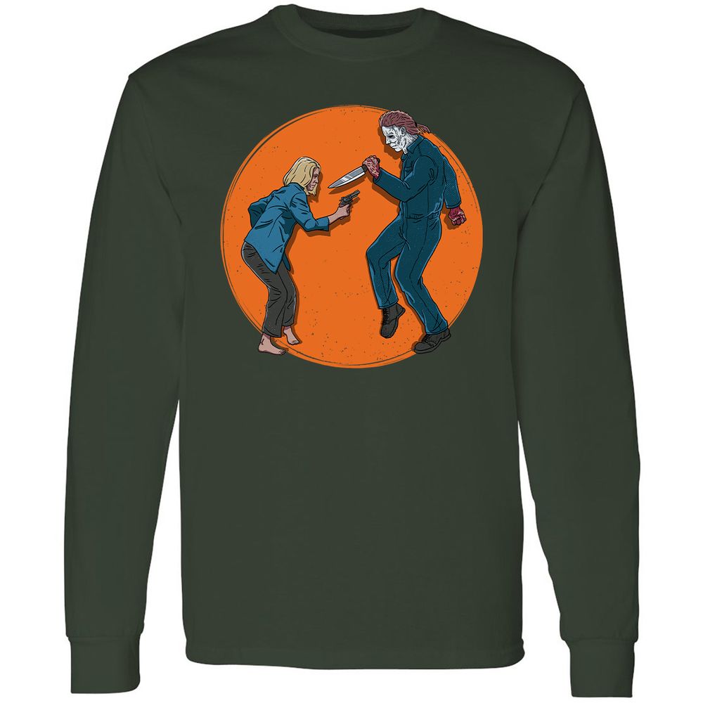 Long Sleeve T-Shirt - EHH8PYJQ - Forest Green - 4