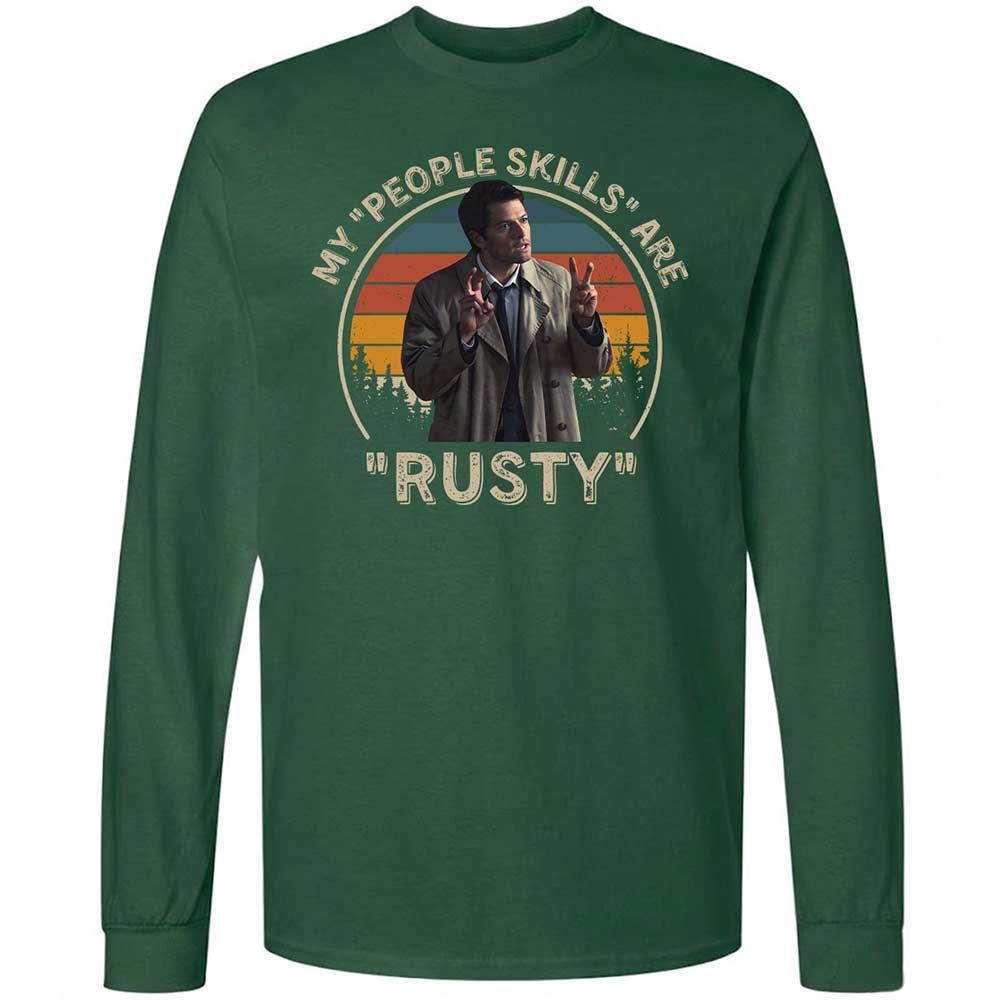 Long Sleeve T-Shirt - SK8UPJGN - Forest Green - 4