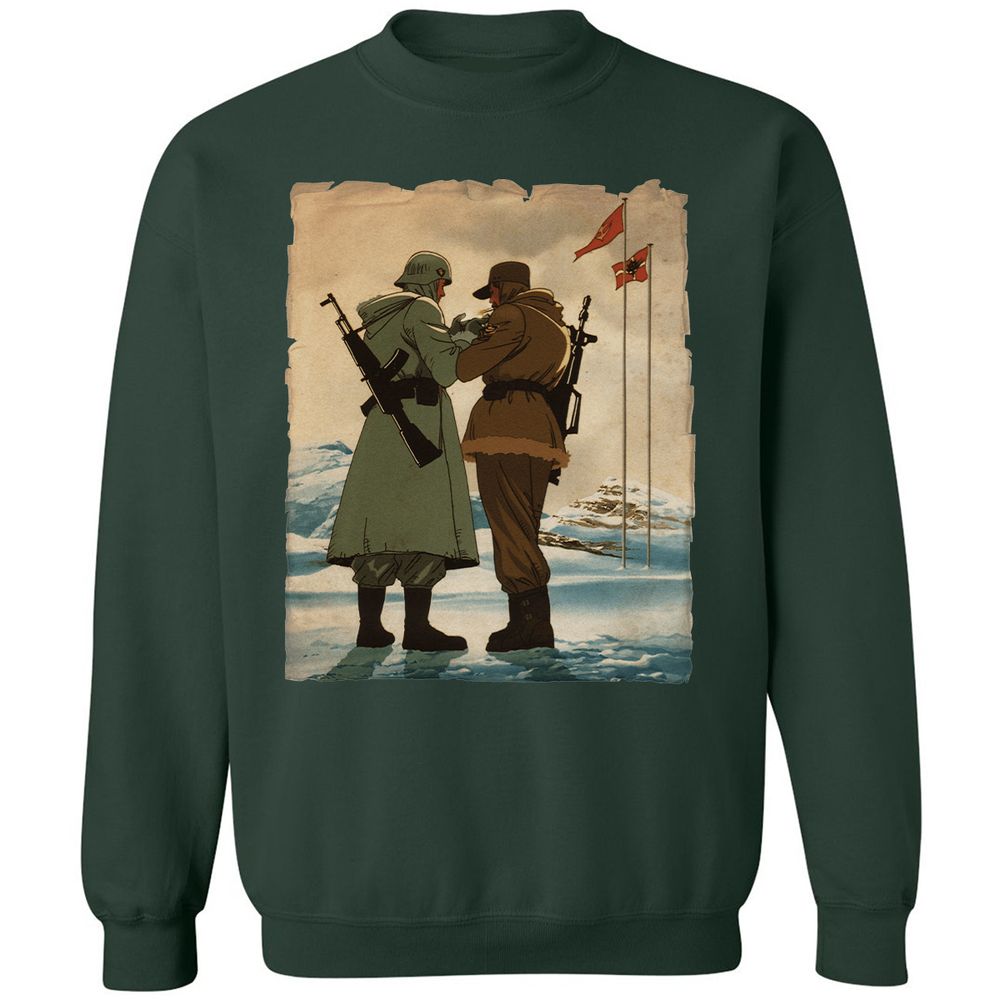 Classic Unisex Sweatshirt - 8E19WP9X - Forest Green - 4