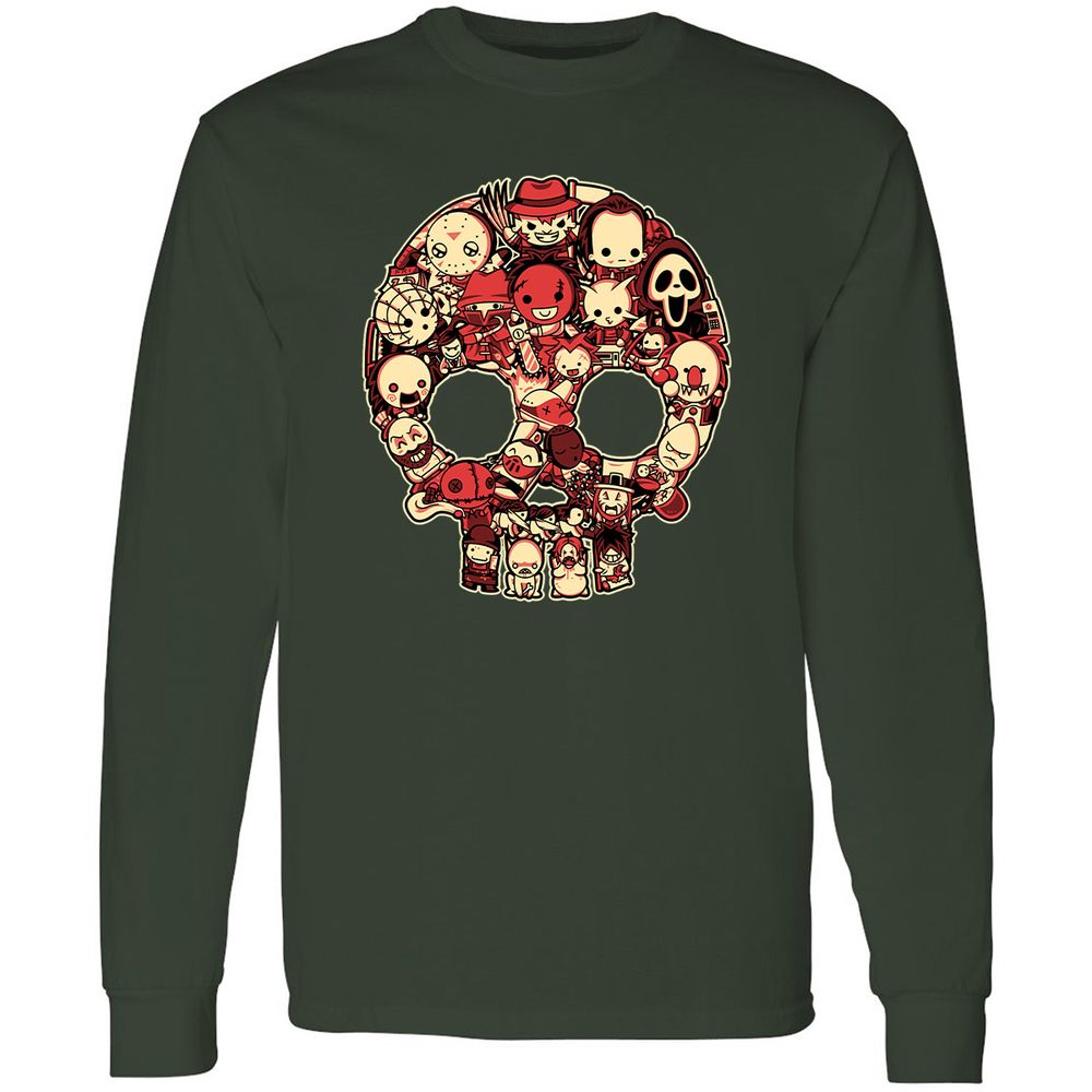 Long Sleeve T-Shirt - 8N6NQRSF - Forest Green - 4
