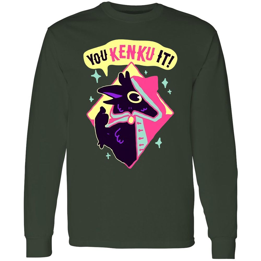 Long Sleeve T-Shirt - E1YKPWSX - Forest Green - 4