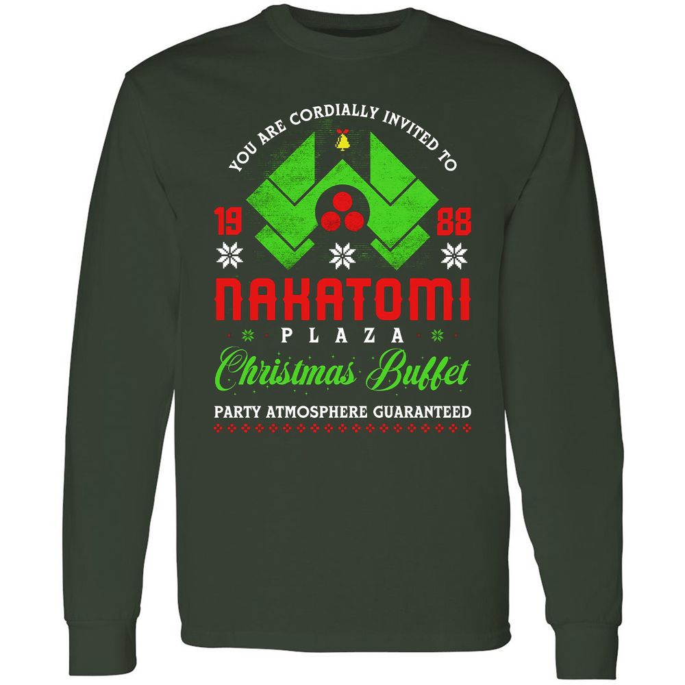 Long Sleeve T-Shirt - YQE7S38U - Forest Green - 4