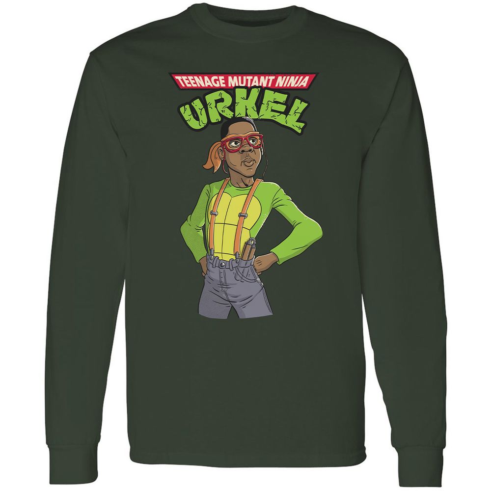 Long Sleeve T-Shirt - YV6CBPMZ - Forest Green - 4