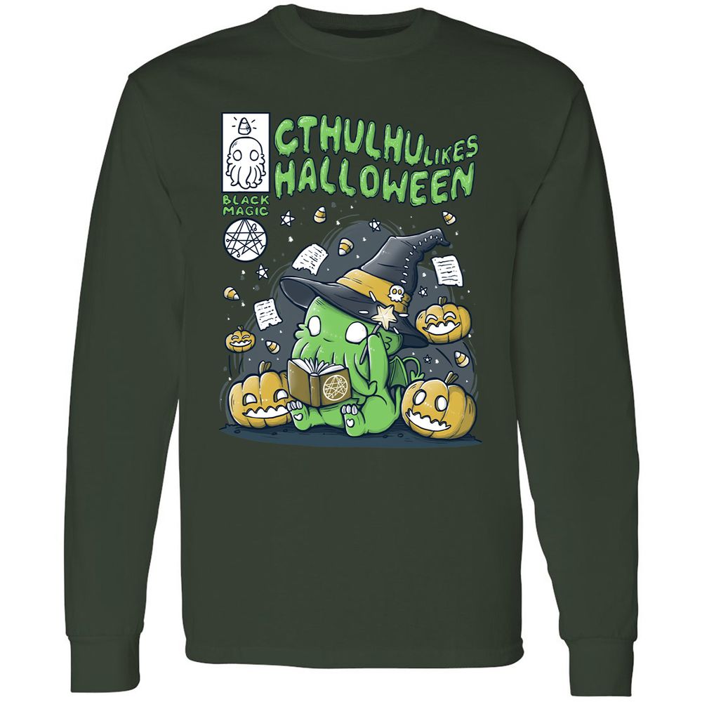 Long Sleeve T-Shirt - 4XXF1Q7N - Forest Green - 4
