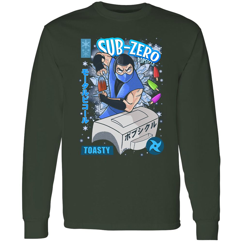 Long Sleeve T-Shirt - 1B5AEQ54 - Forest Green - 4
