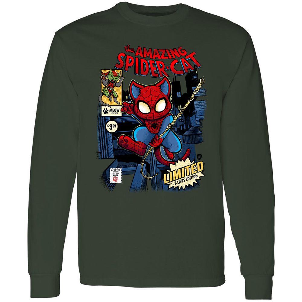 Long Sleeve T-Shirt - YYQ8ZT52 - Forest Green - 4