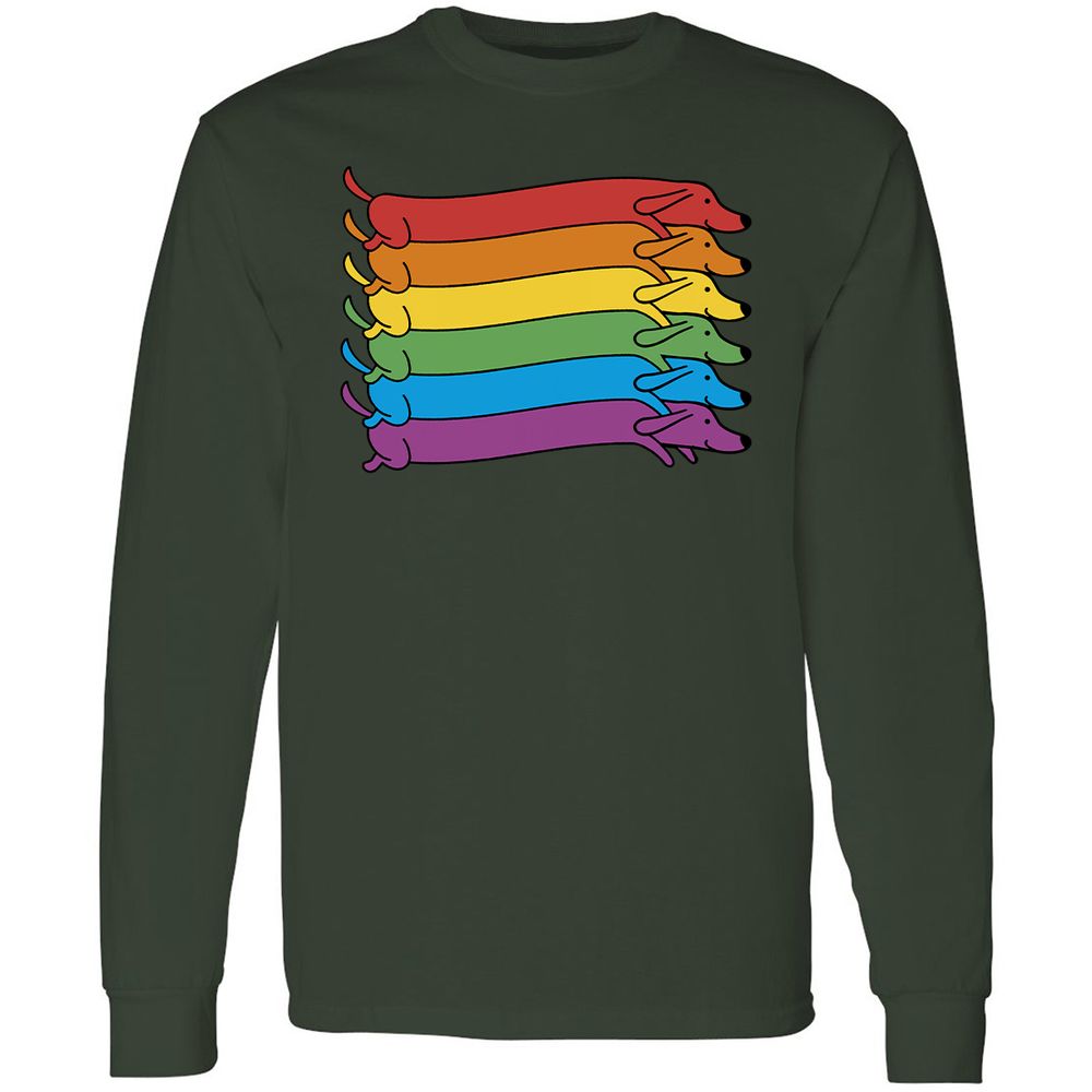 Long Sleeve T-Shirt - H9QWU9MD - Forest Green - 4