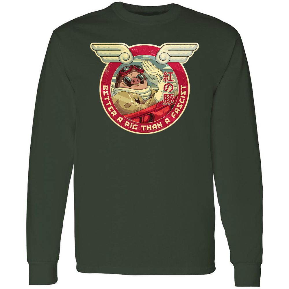 Long Sleeve T-Shirt - 6ZATJDEW - Forest Green - 4