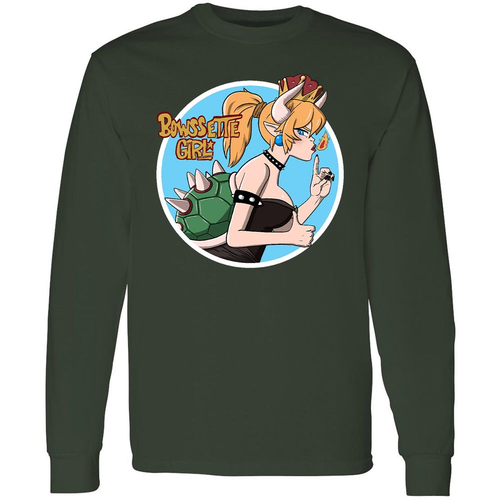 Long Sleeve T-Shirt - W956477P - Forest Green - 4