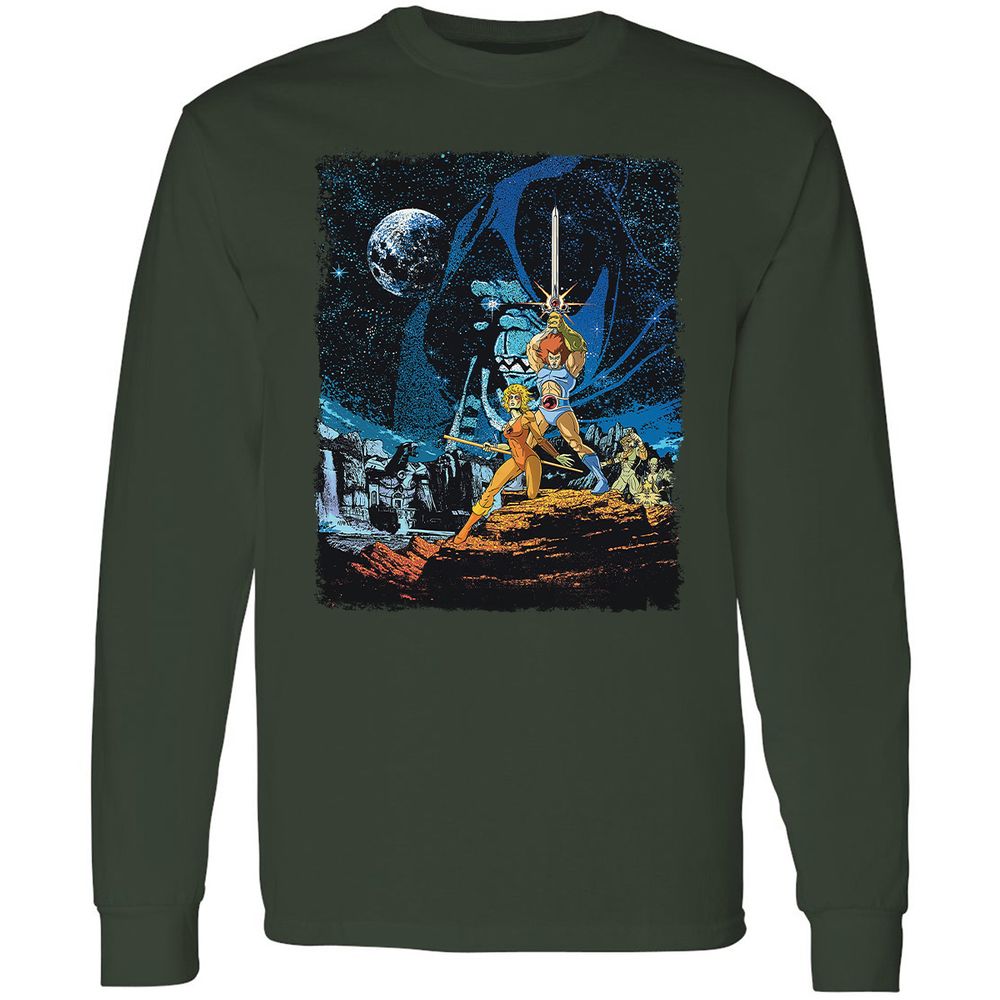 Long Sleeve T-Shirt - R8C8JHJJ - Forest Green - 4