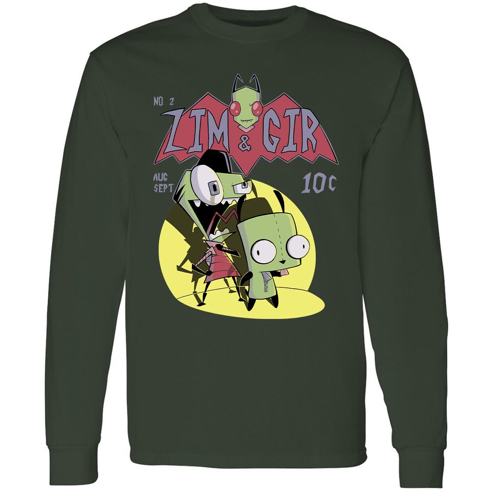 Long Sleeve T-Shirt - QYQDKKL6 - Forest Green - 4