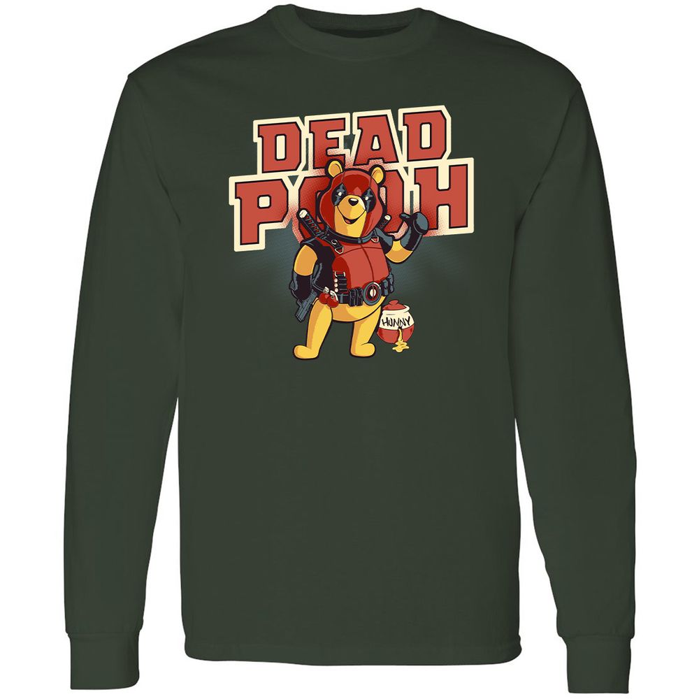 Long Sleeve T-Shirt - 6F1MWZP7 - Forest Green - 4