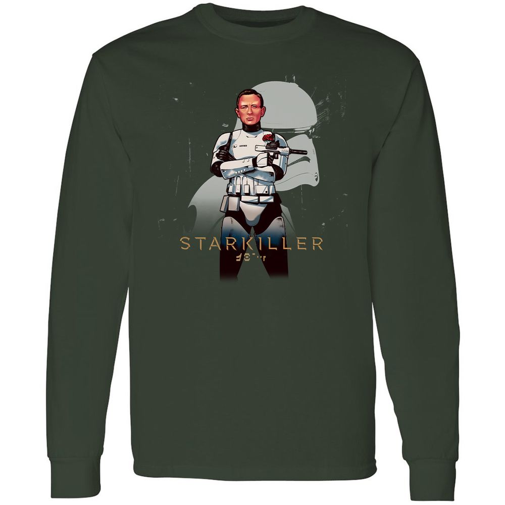 Long Sleeve T-Shirt - HF5DWHKP - Forest Green - 4