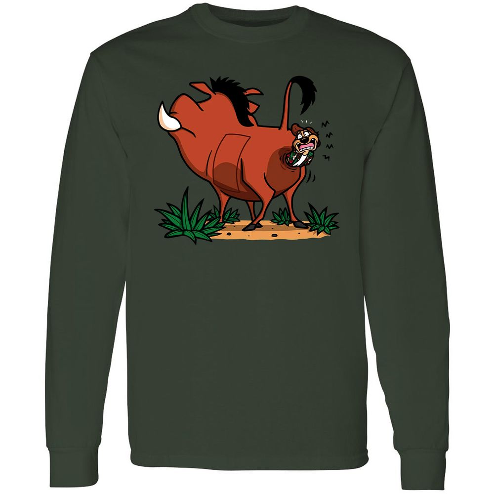 Long Sleeve T-Shirt - 9EVE3PF1 - Forest Green - 4