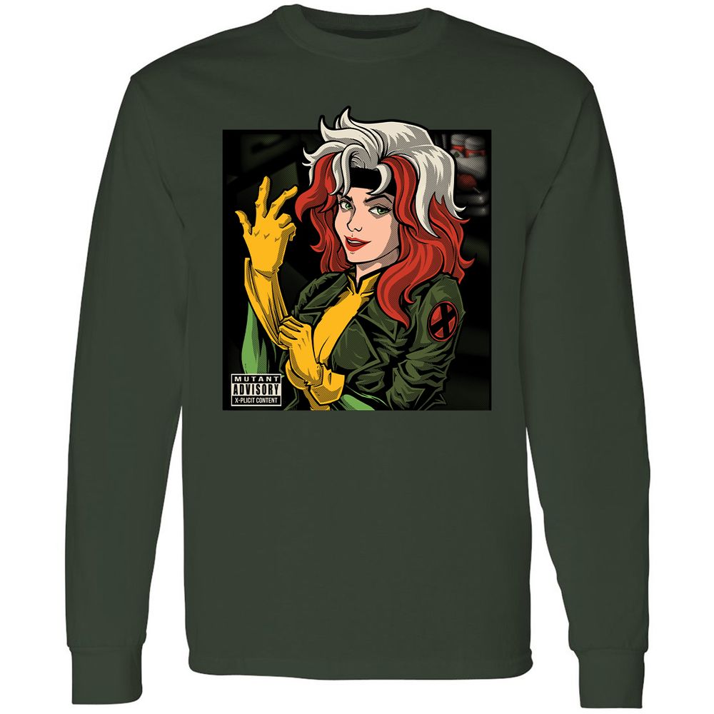 Long Sleeve T-Shirt - V7QJCZW4 - Forest Green - 4