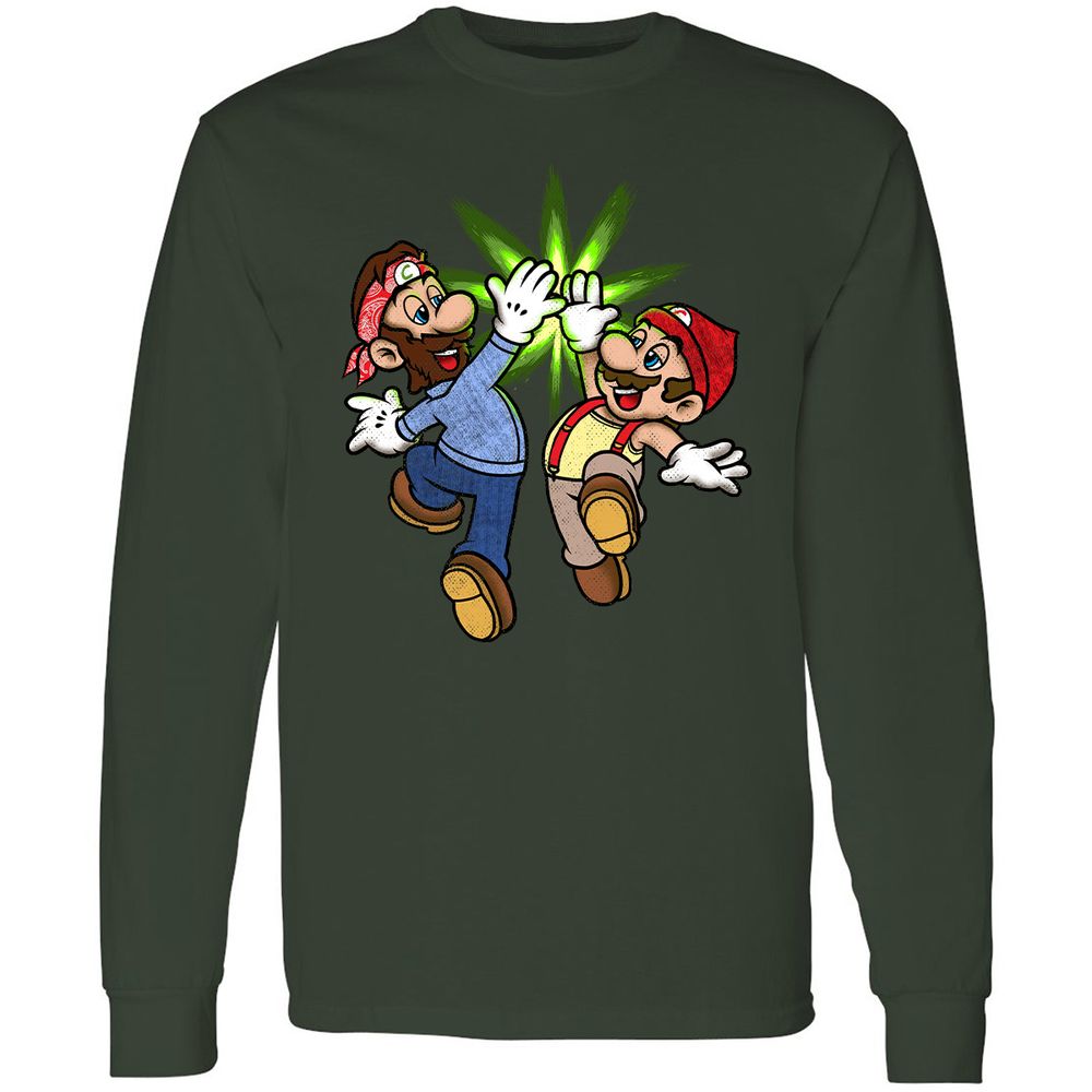 Long Sleeve T-Shirt - DJRV7U4Z - Forest Green - 4