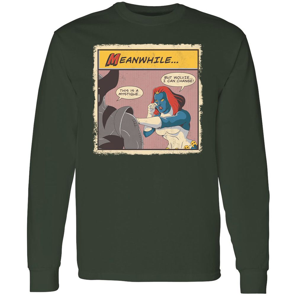 Long Sleeve T-Shirt - PFQQ9V8H - Forest Green - 4