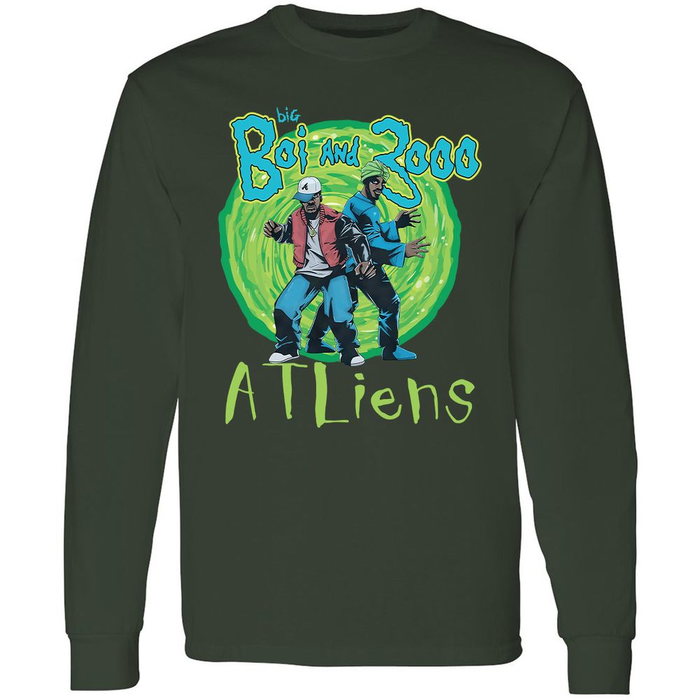 Long Sleeve T-Shirt - 7YUSP98T - Forest Green - 4