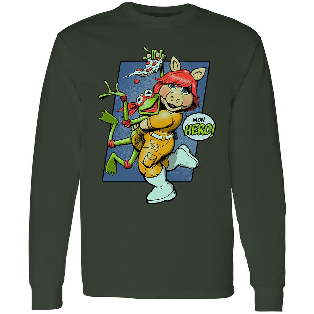 Long Sleeve T-Shirt - RSJXVDEK - Forest Green - 4