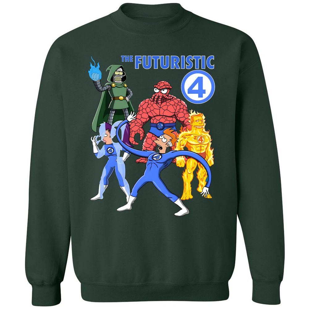 Classic Unisex Sweatshirt - 1XR3WBMX - Forest Green - 4