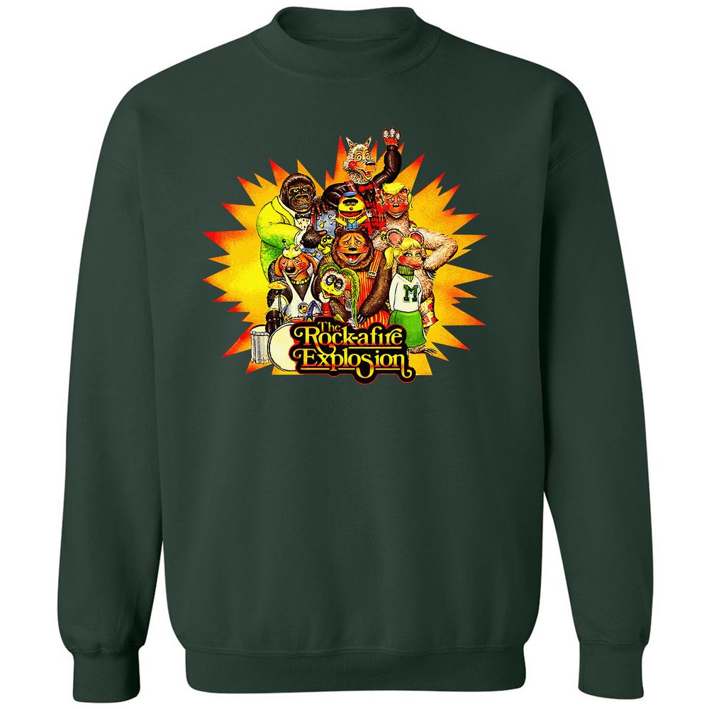 Classic Unisex Sweatshirt - 7D2DJGEB - Forest Green - 4