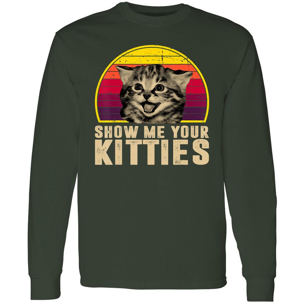 Long Sleeve T-Shirt - KDZSVY7H - Forest Green - 4