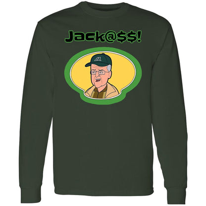 Long Sleeve T-Shirt - 6C454QGU - Forest Green - 4
