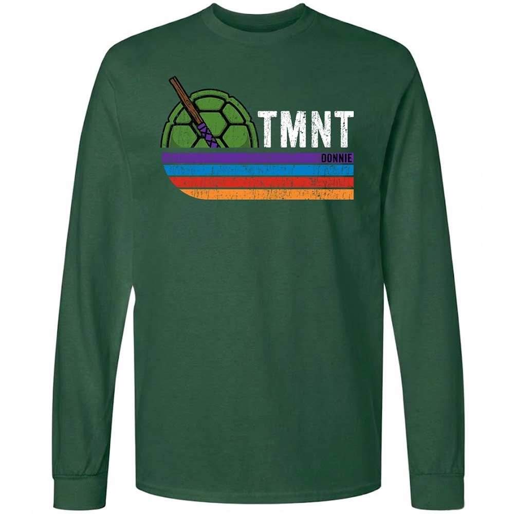 Long Sleeve T-Shirt - TQQE6KWU - Forest Green - 4