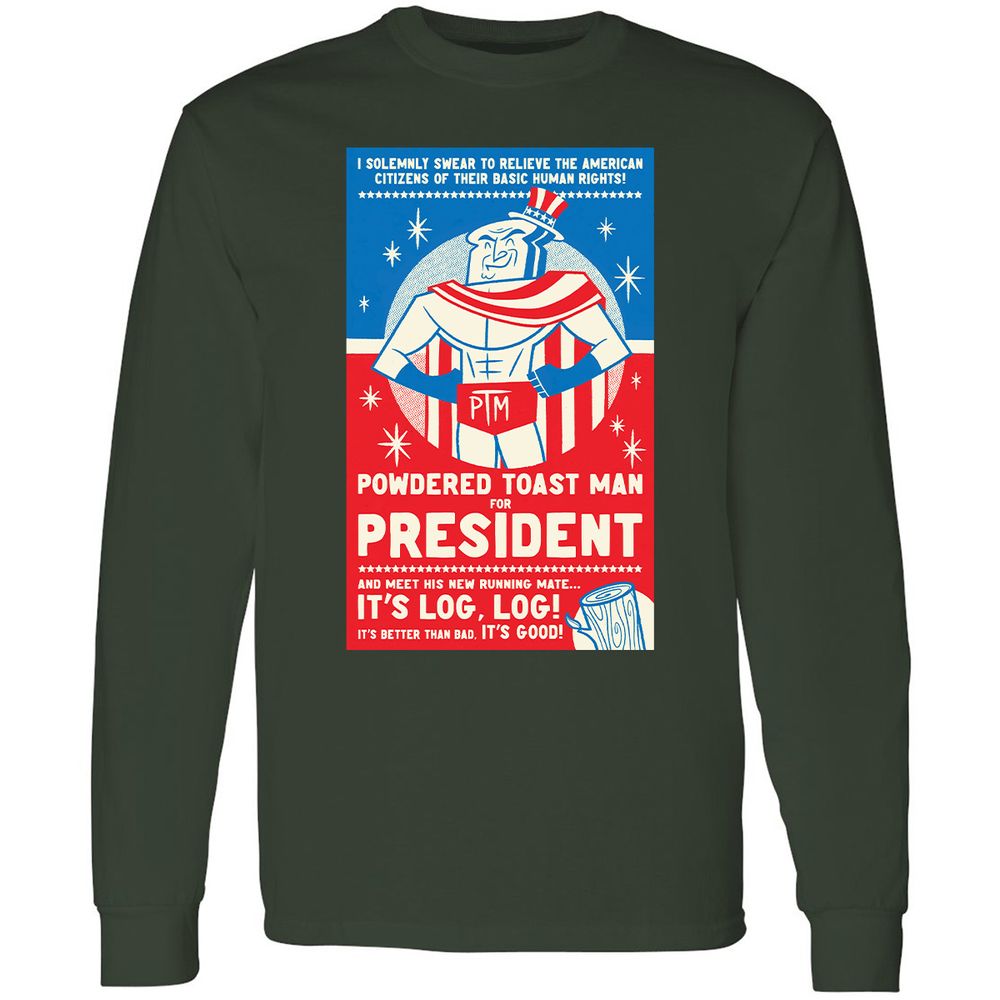 Long Sleeve T-Shirt - C5U9NM27 - Forest Green - 4