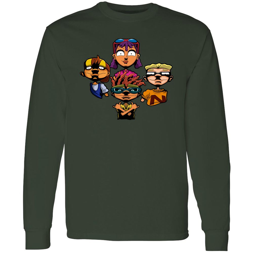 Long Sleeve T-Shirt - 6NDDE9Q8 - Forest Green - 4