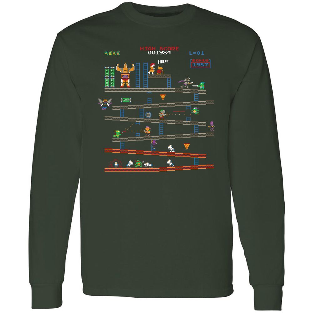 Long Sleeve T-Shirt - JN7Z9AUW - Forest Green - 4