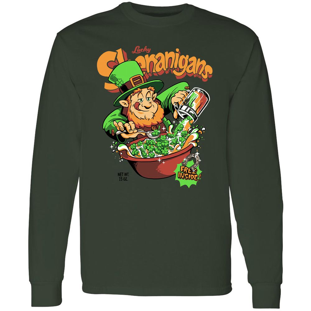 Long Sleeve T-Shirt - ZLD1NHZL - Forest Green - 4