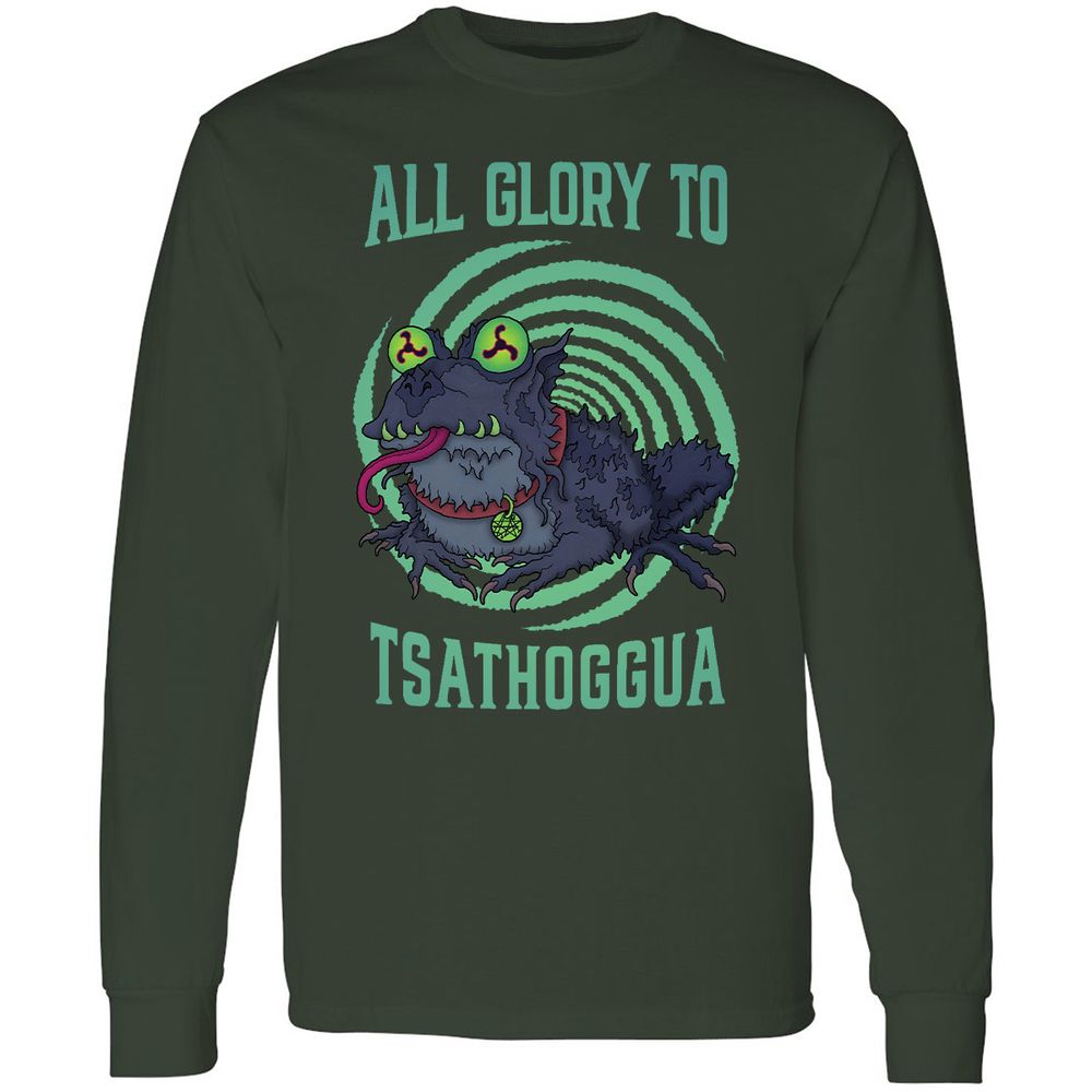 Long Sleeve T-Shirt - QCMKMJSY - Forest Green - 4