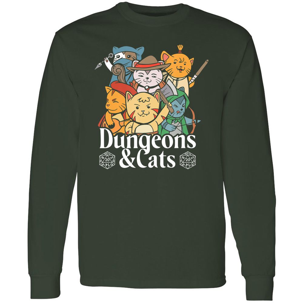 Long Sleeve T-Shirt - C69W3AFQ - Forest Green - 4