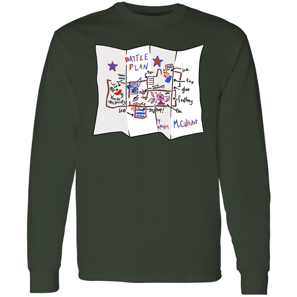 Long Sleeve T-Shirt - VJQUJWR3 - Forest Green - 4