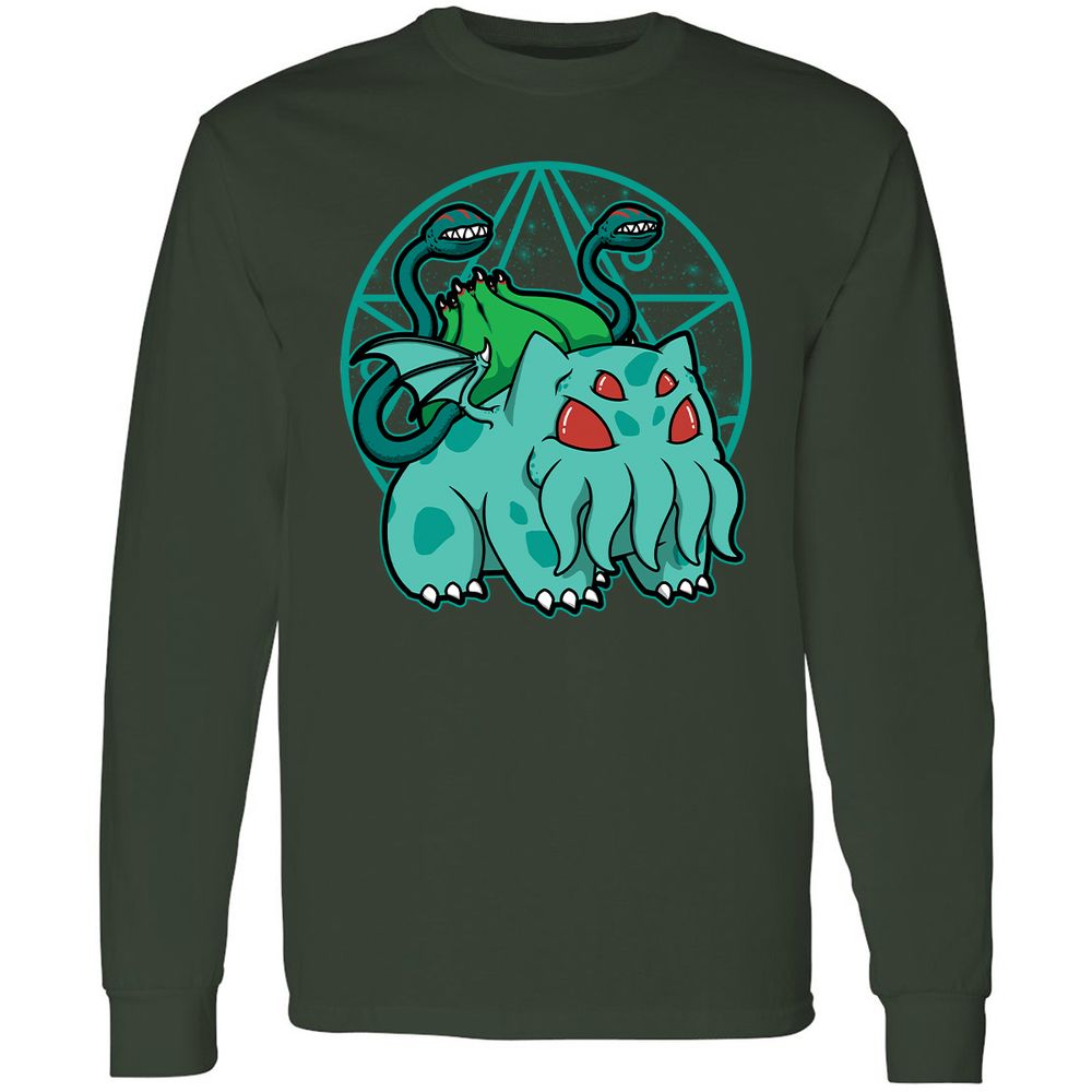 Long Sleeve T-Shirt - UYWCBDU7 - Forest Green - 4