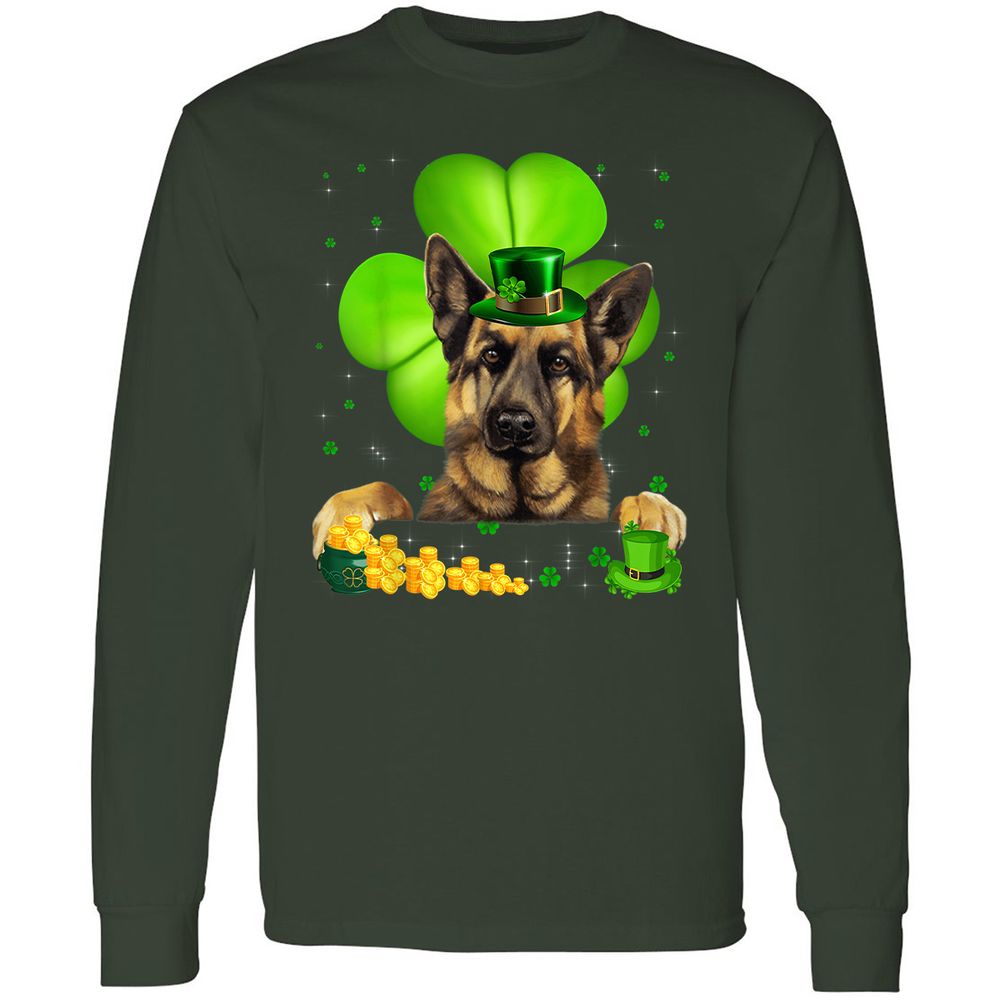 Long Sleeve T-Shirt - RHQJ6RVG - Forest Green - 4