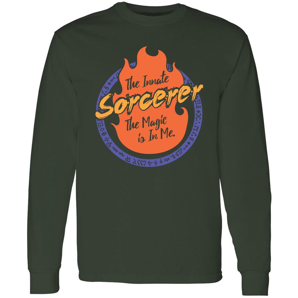 Long Sleeve T-Shirt - W2V4DMR6 - Forest Green - 4
