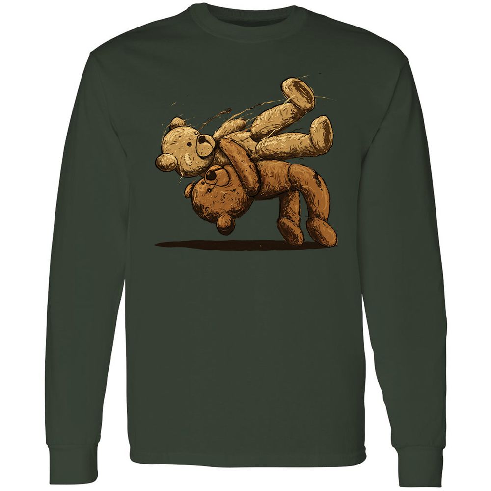 Long Sleeve T-Shirt - PBYZTZWJ - Forest Green - 4