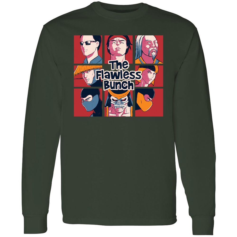 Long Sleeve T-Shirt - B3JDMF3Y - Forest Green - 4