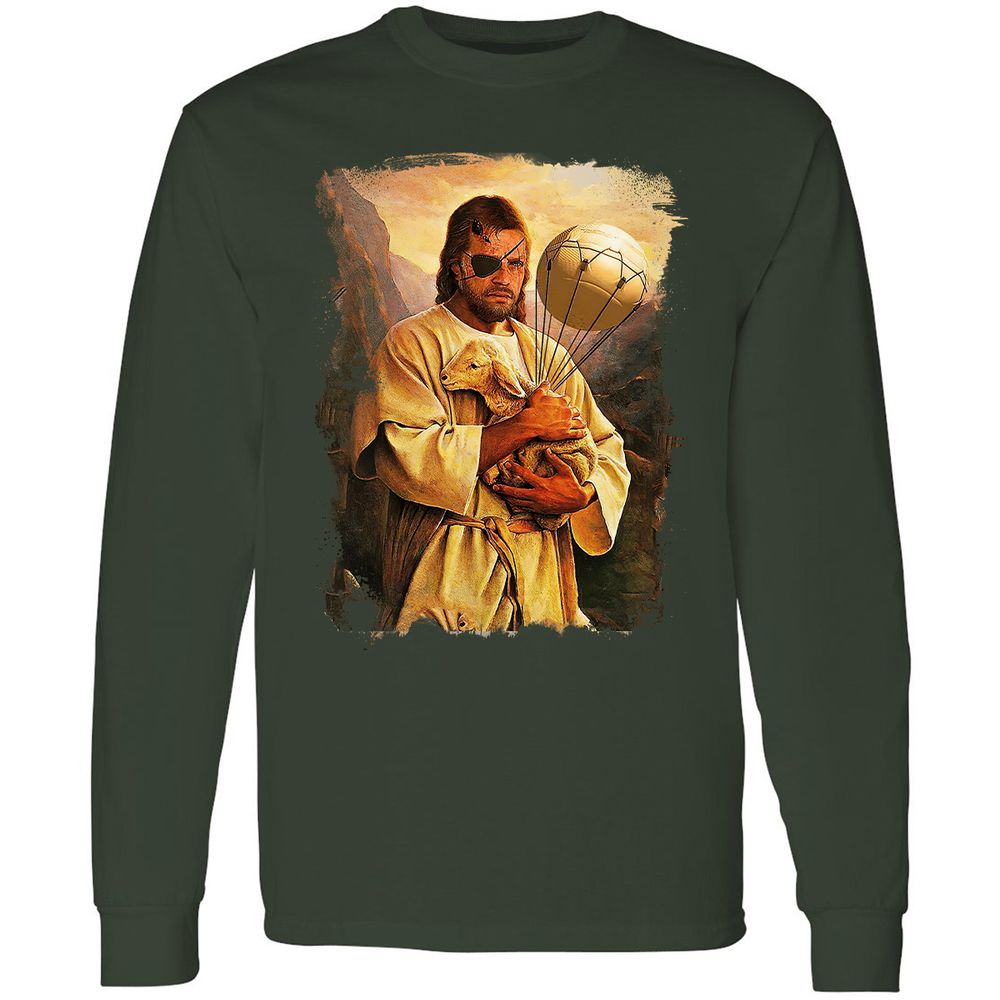 Long Sleeve T-Shirt - M2H4SXZW - Forest Green - 4