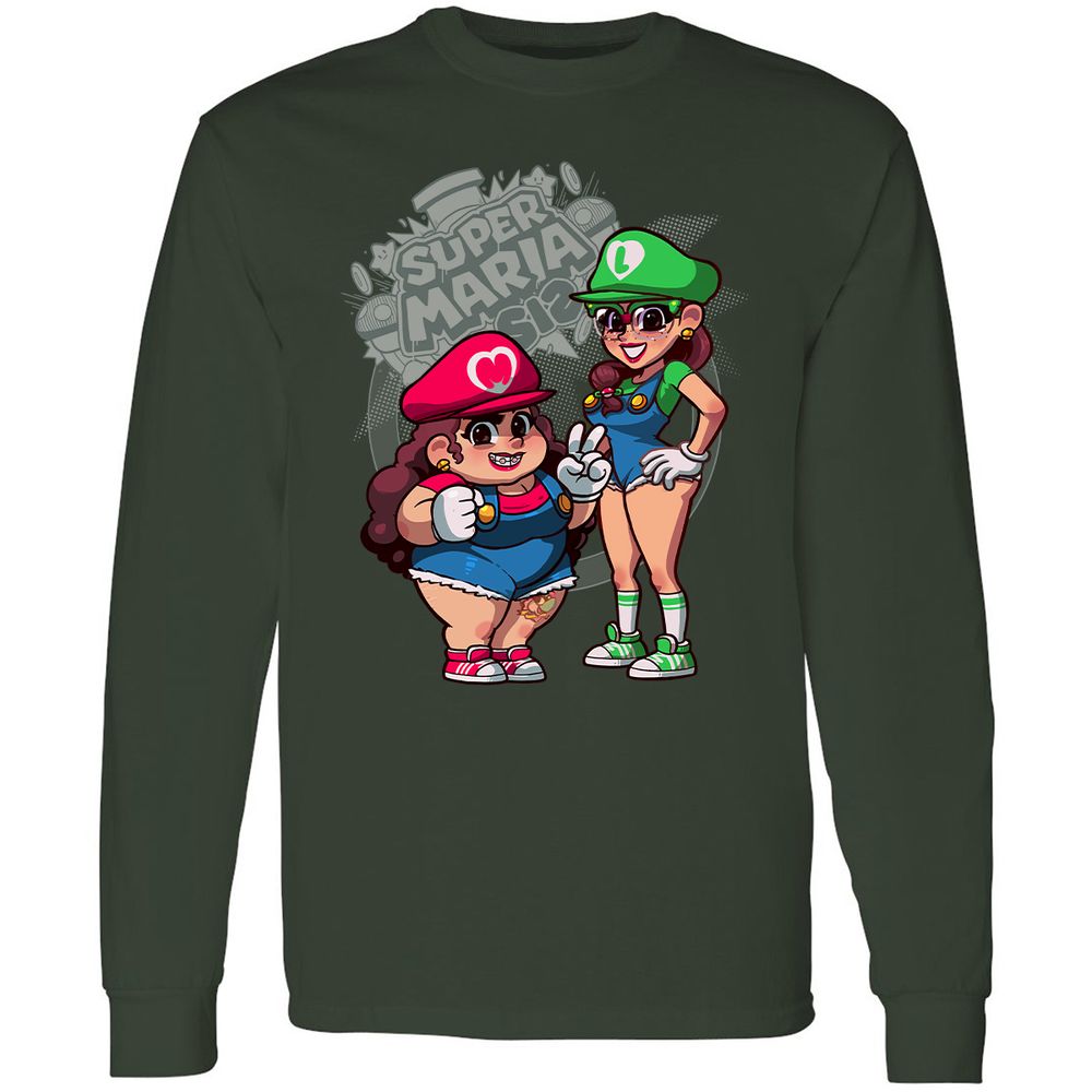 Long Sleeve T-Shirt - LDT9CW5U - Forest Green - 4