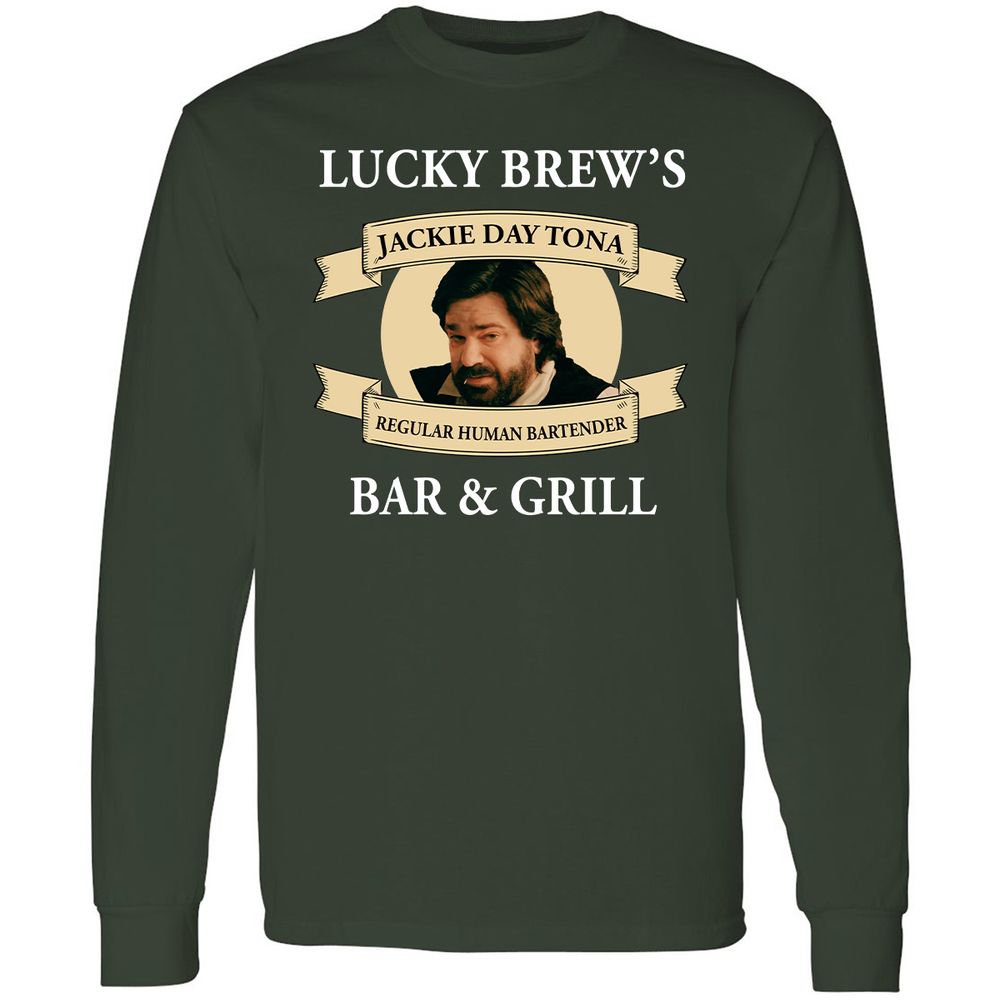 Long Sleeve T-Shirt - B44X1KDE - Forest Green - 4