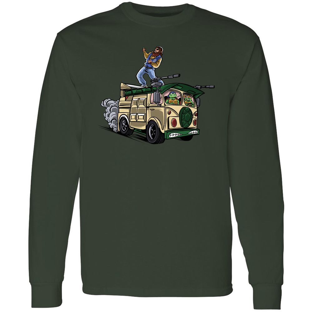 Long Sleeve T-Shirt - 46ZP7DW8 - Forest Green - 4