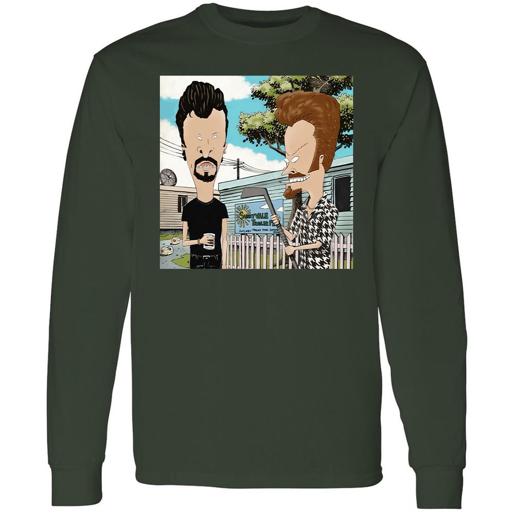 Long Sleeve T-Shirt - KQEQJ8BY - Forest Green - 4