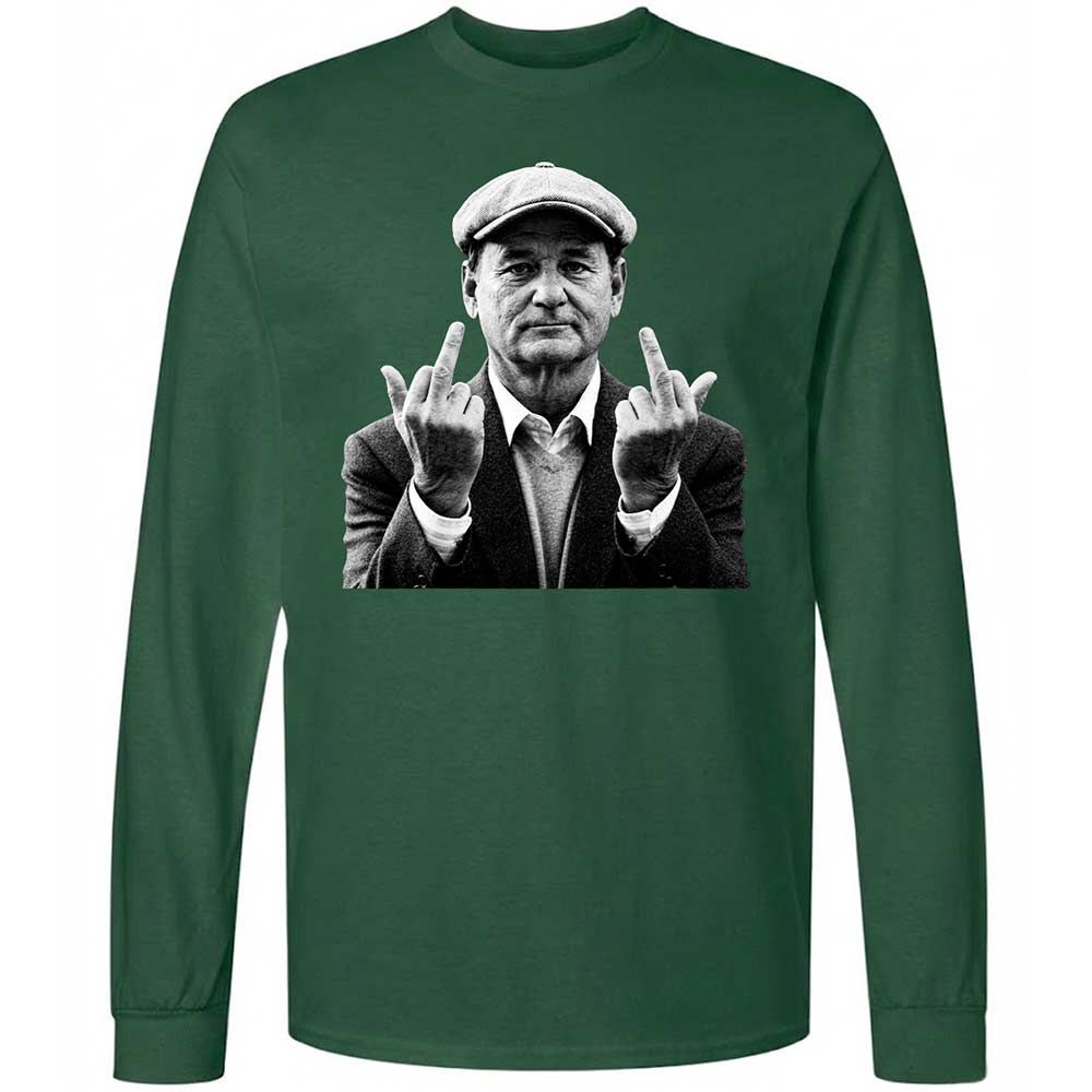 Bill Murray Middle Finger - Forest Green - 4