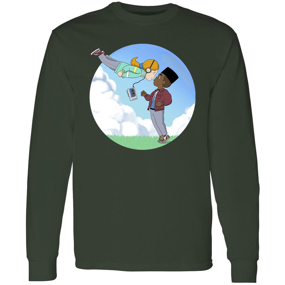 Long Sleeve T-Shirt - QJQ4YXAN - Forest Green - 4