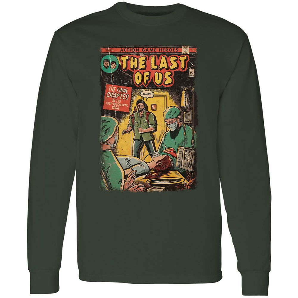 Long Sleeve T-Shirt - RTUZYNKB - Forest Green - 4