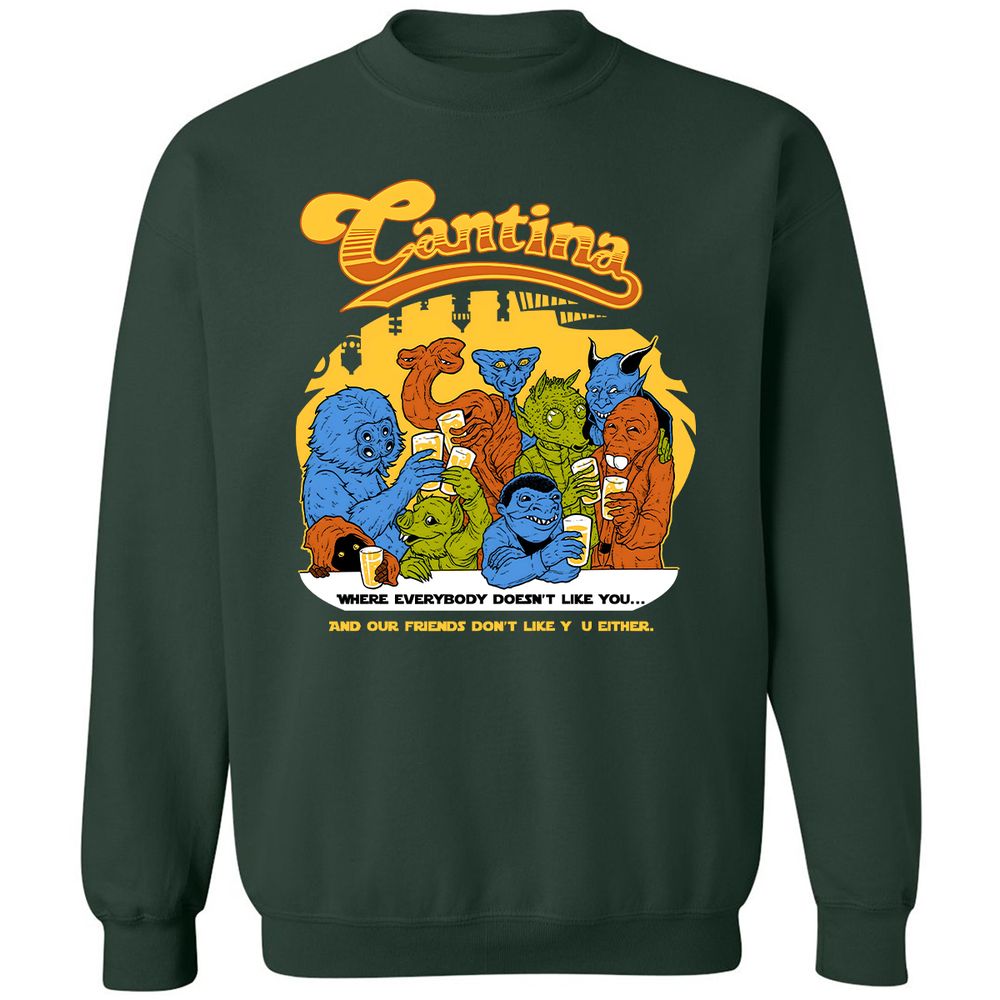 Classic Unisex Sweatshirt - V4DGV34Q - Forest Green - 4