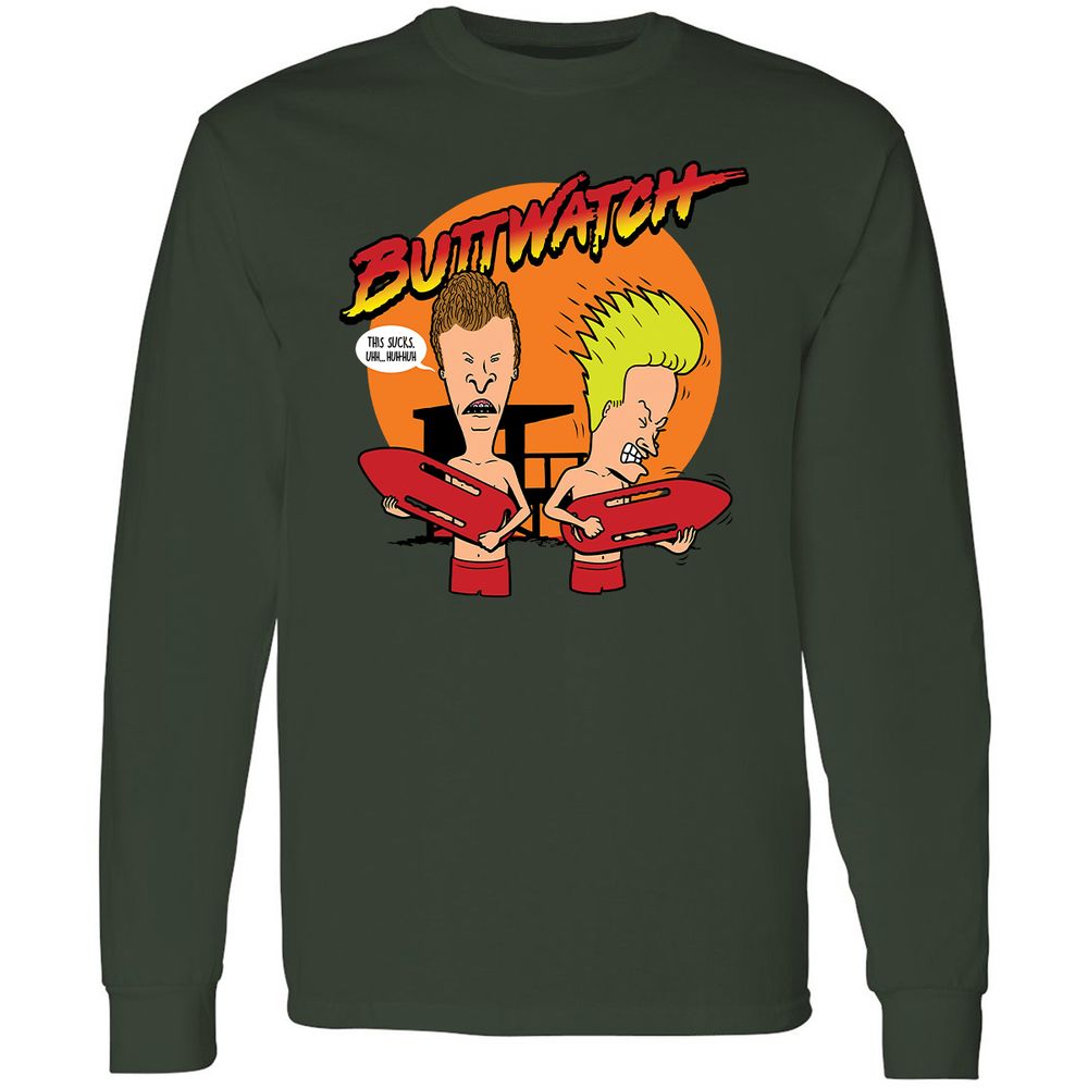 Long Sleeve T-Shirt - T4BRBJL9 - Forest Green - 4